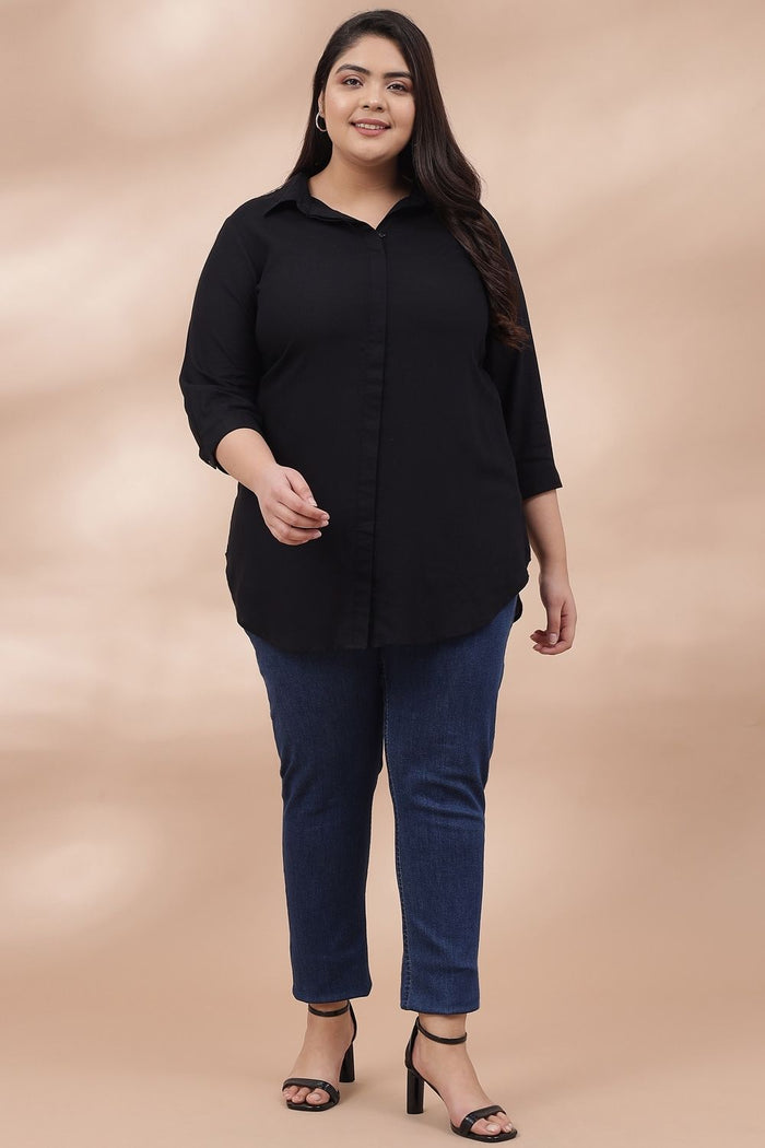 Plus Size Black Shirt