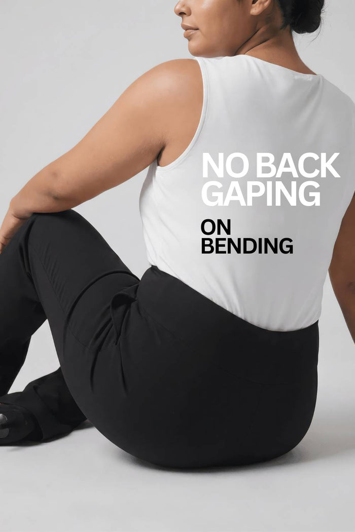 Plus Size Black Tummy Shaper Boot Cut Pants