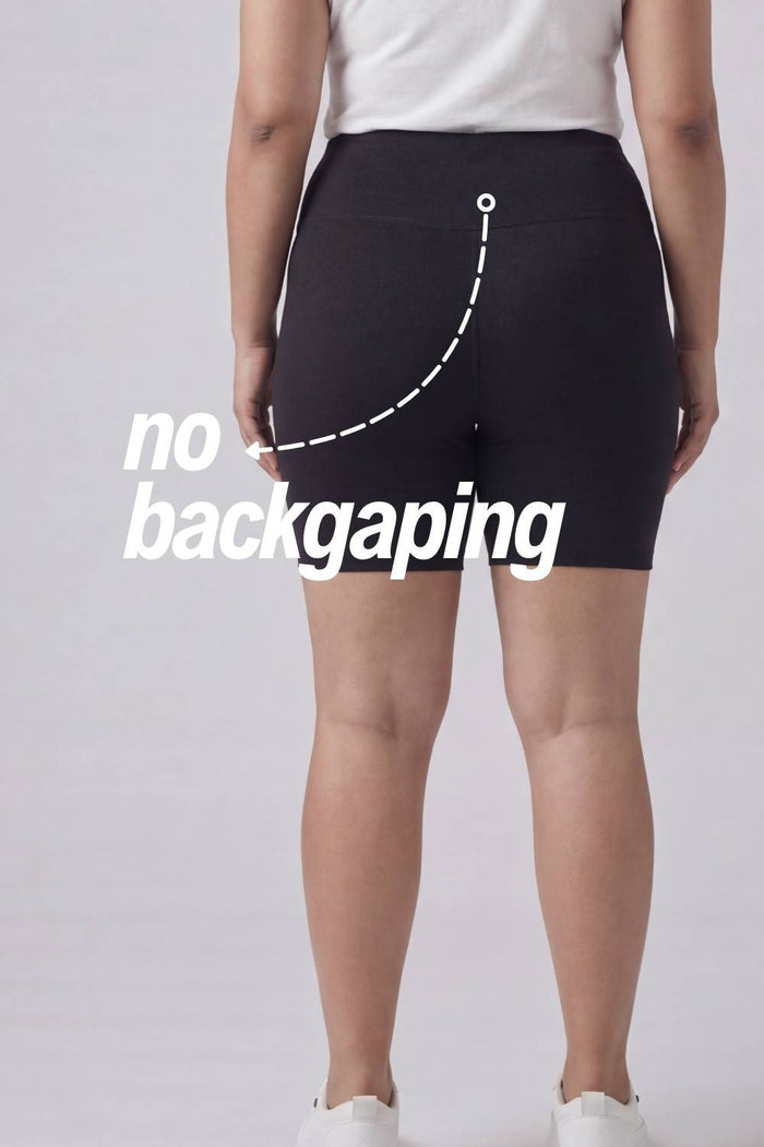 Plus Size Black Tummy Shaper Shorts