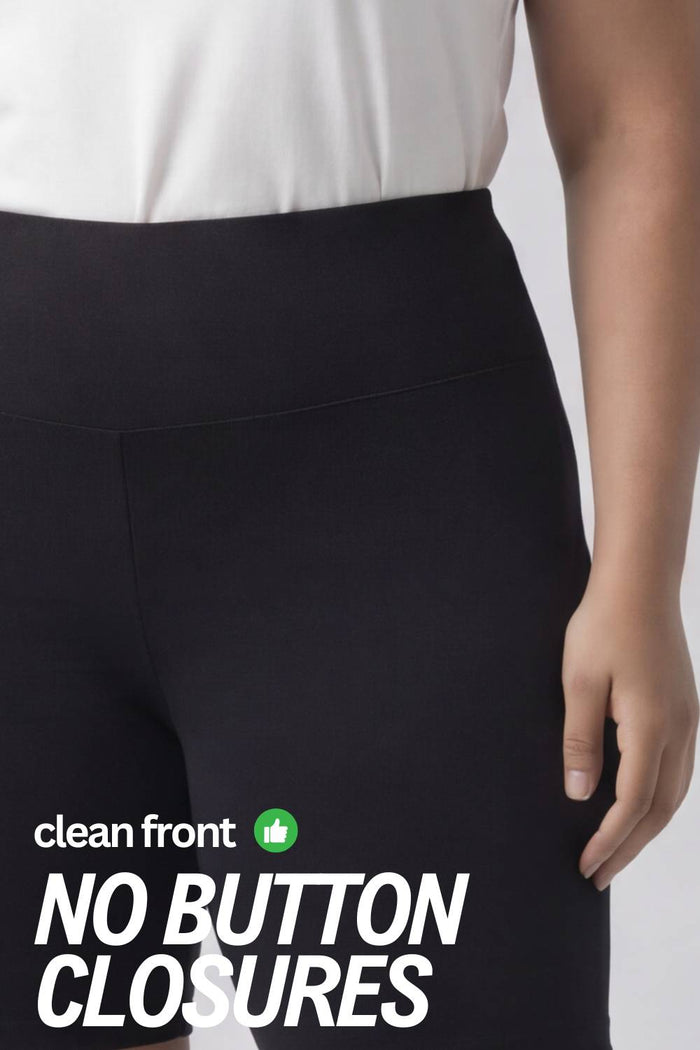 Plus Size Black Tummy Shaper Shorts