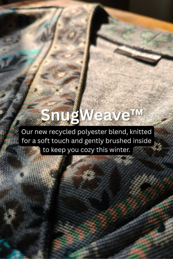 Plus Size Blue Grey SnugWeave Winter Top