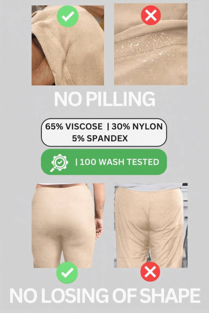 Plus Size Cream New Fit Tummy Tucker Crop Pants