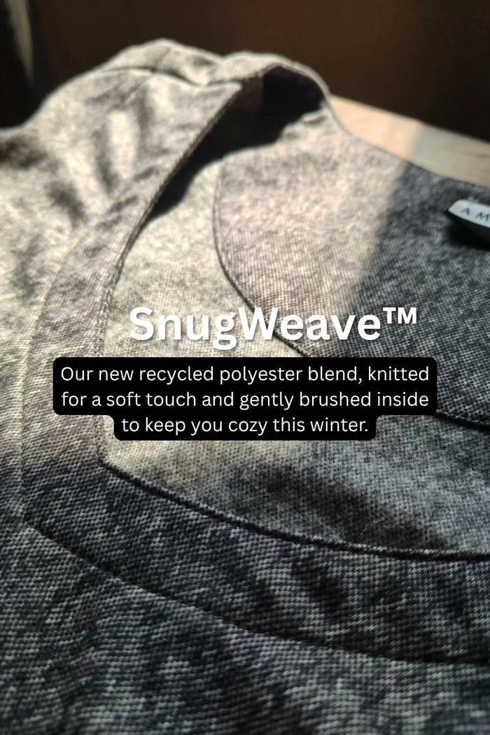 Plus Size Grey Melange SnugWeave Winter Dress