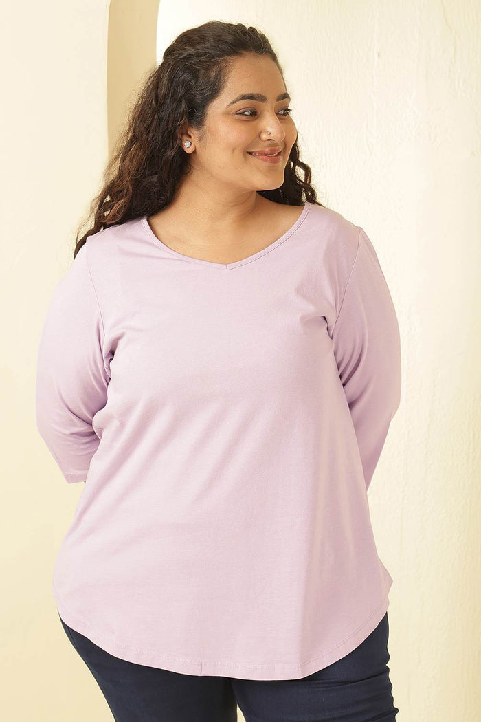 Plus Size Lavender Tshirt