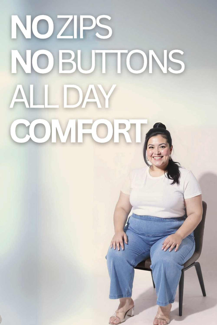 Plus Size Light Blue Fade Flare Jeans