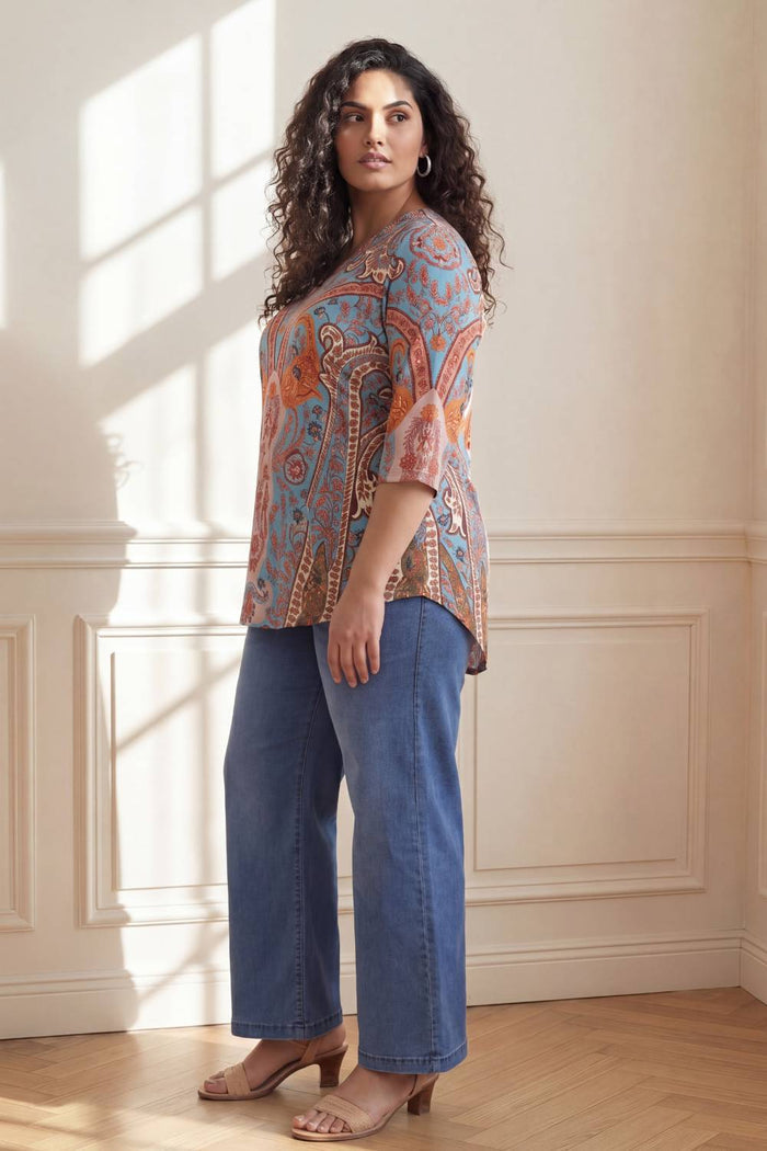 Plus Size Multicolor Top