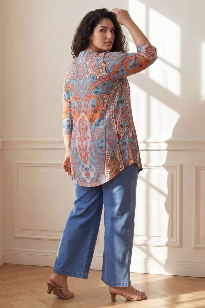 Plus Size Multicolor Top