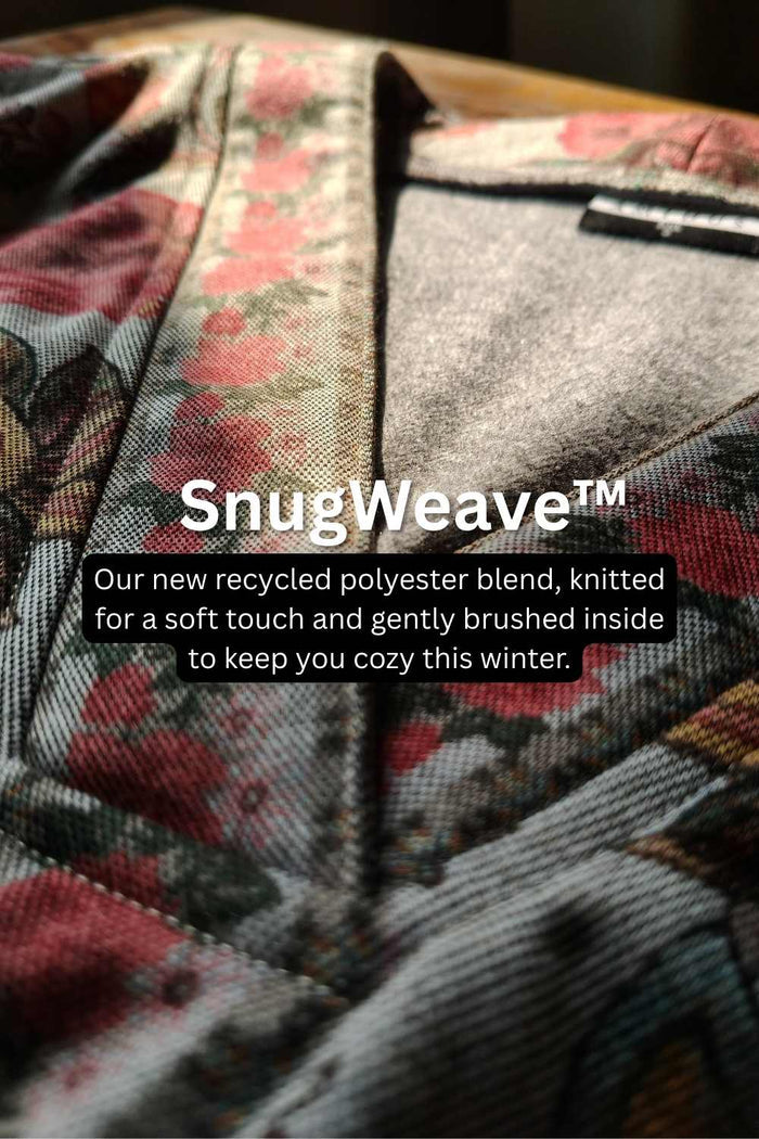Plus Size Pink Ethnic Floral SnugWeave Winter Top
