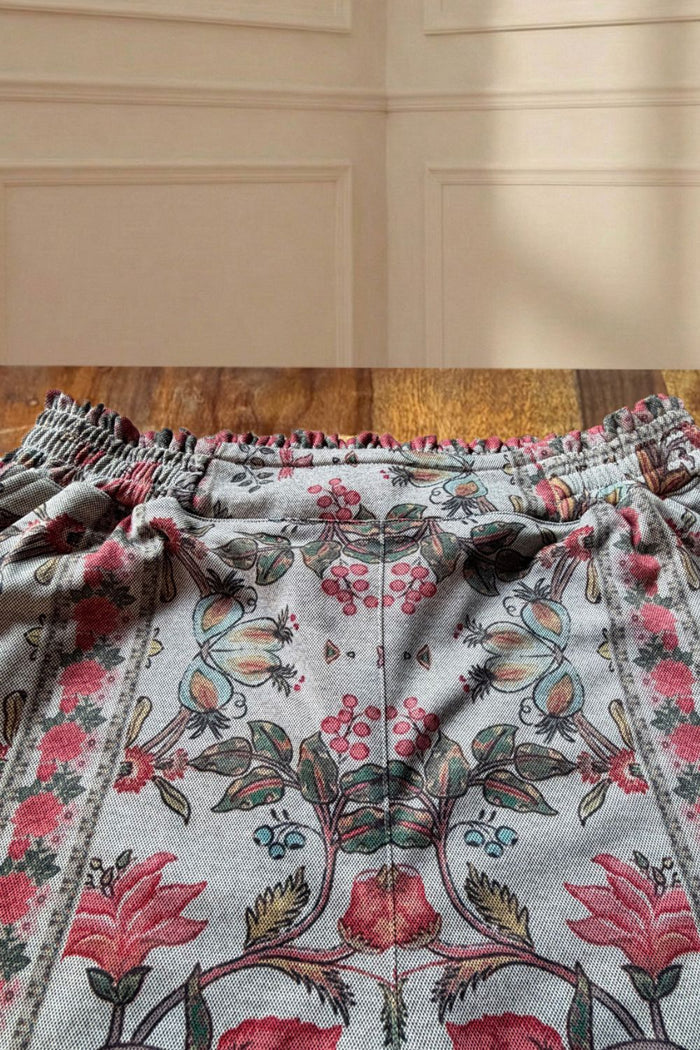 Plus Size Pink Ethnic Floral SnugWeave Winter Top