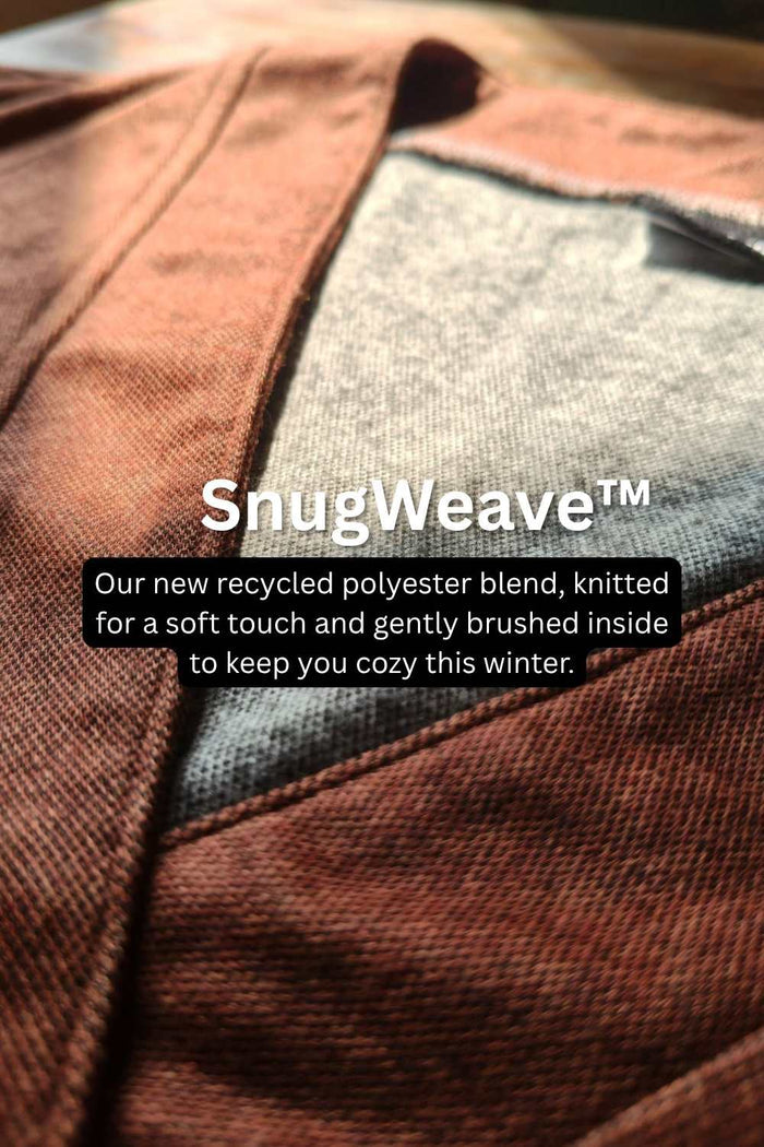 Plus Size Rust V Neck SnugWeave Winter Top