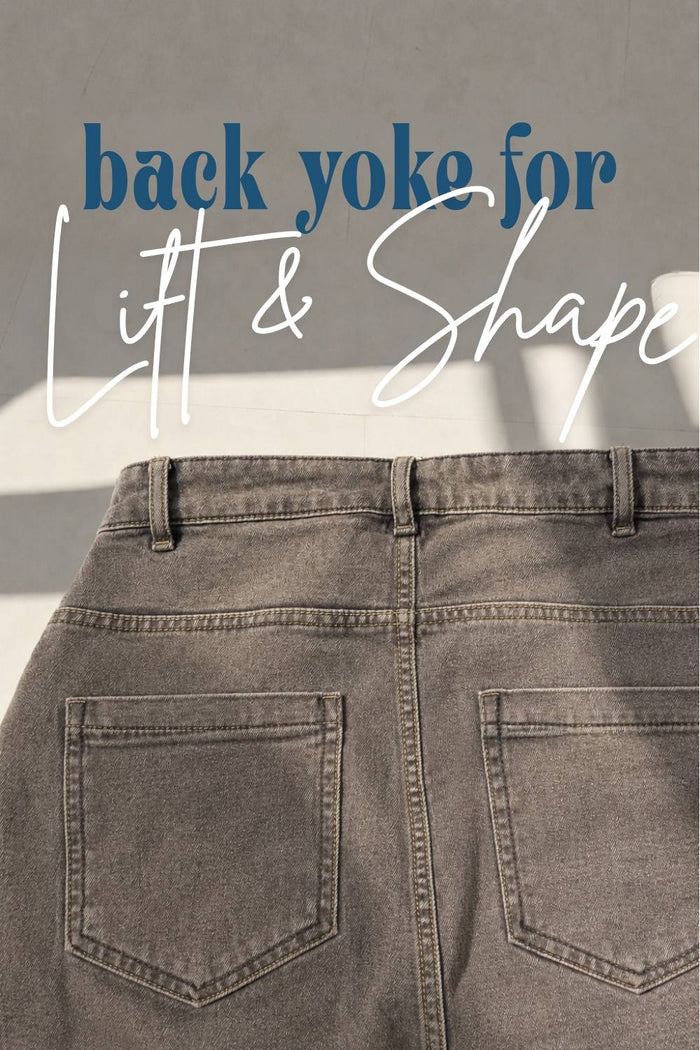 Plus Size Wide Leg Mocha Brown Jeans