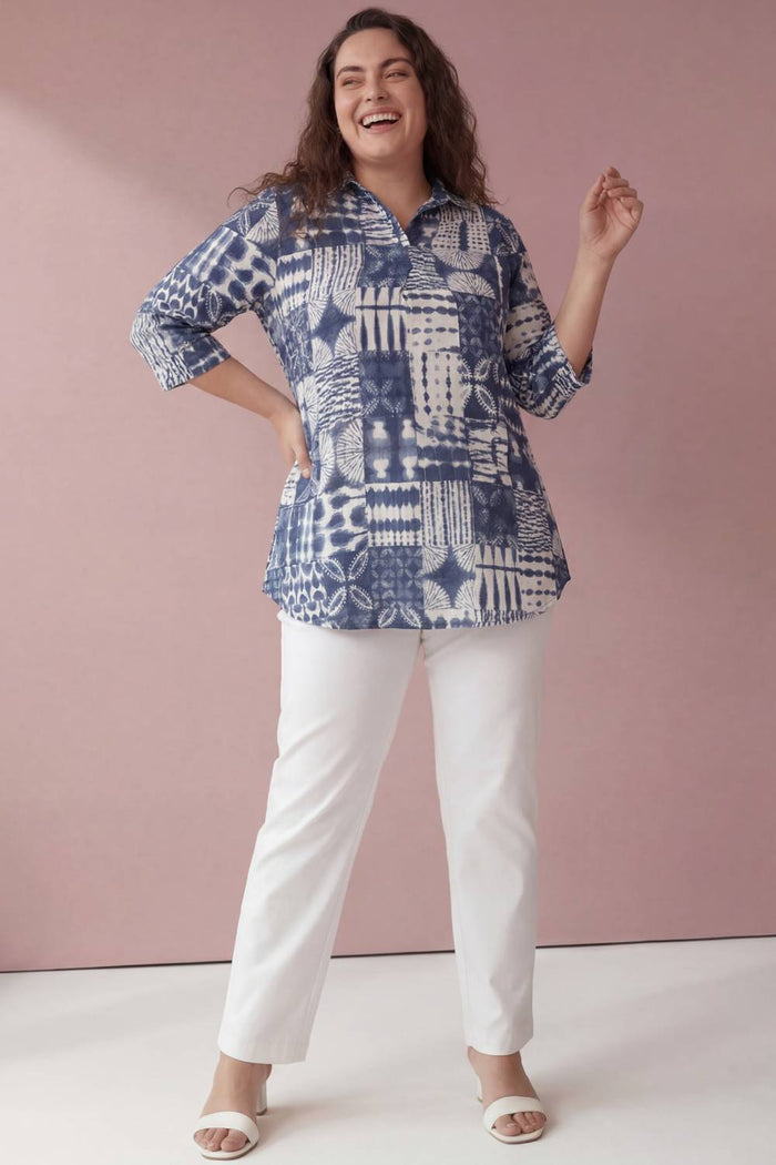 Plus Size WildBlue Floral Print Top