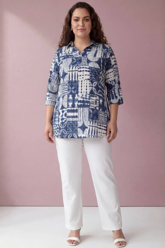 Plus Size WildBlue Floral Print Top