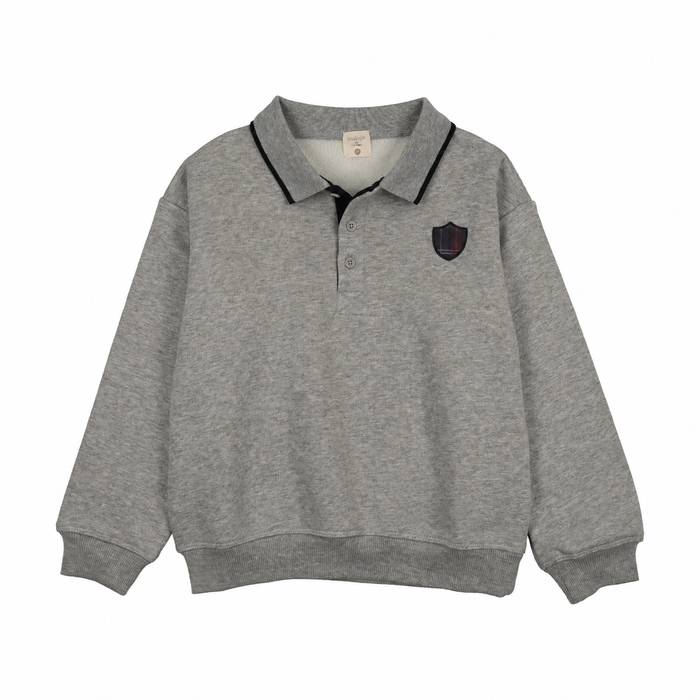 polo l/s fan club sweatshirt - light grey heather