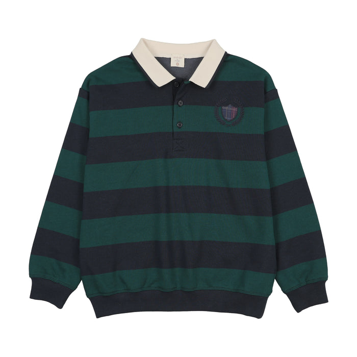 polo l/s fan club sweatshirt - varsity navy/green