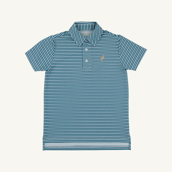 Prepletic™ Prim and Proper Polo | Sumner County Stripe (Barnsley Blue)