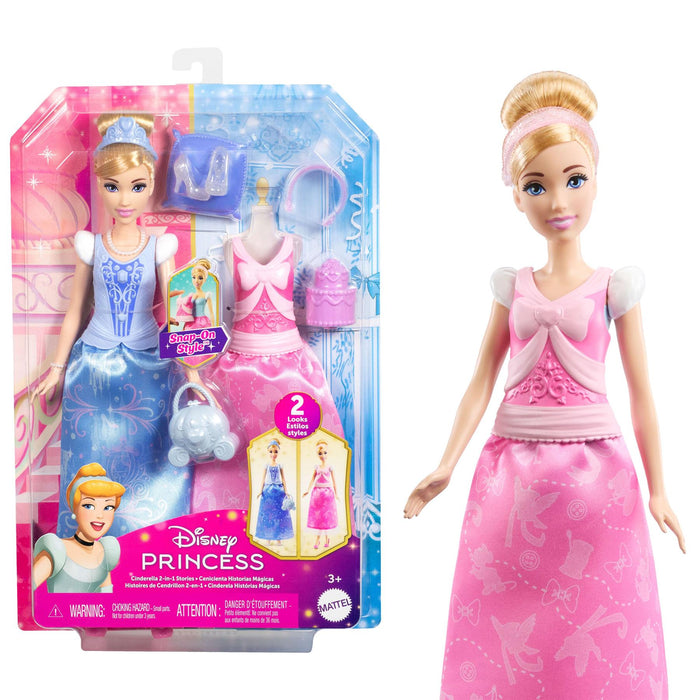 Princess 2-in-1 Stories Fashion Dolls - Cinderella