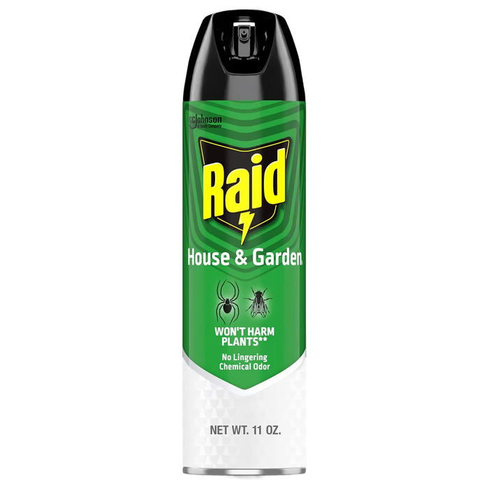 Raid House & Garden Insect Killer Aerosol Spray Orange Breeze - 11 oz - 6 Pack