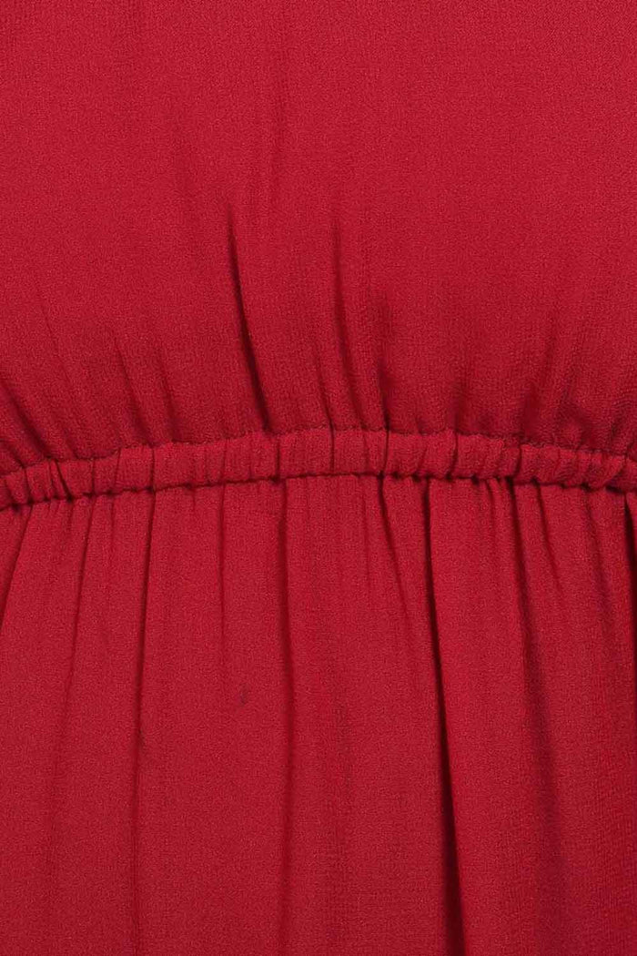 Red Overlap Night Dress (Inner Not Included)