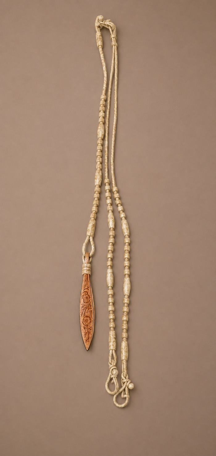 Romal Reins - RR114 - Natural 12 Plait 110"