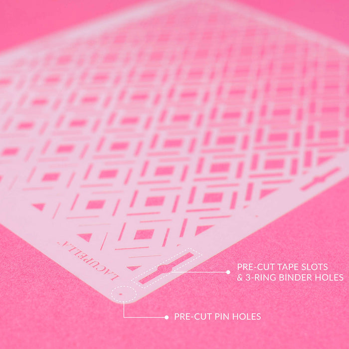 Seamless Cake Stencil great for decorating tall cakes with perfect designs. Lacupella