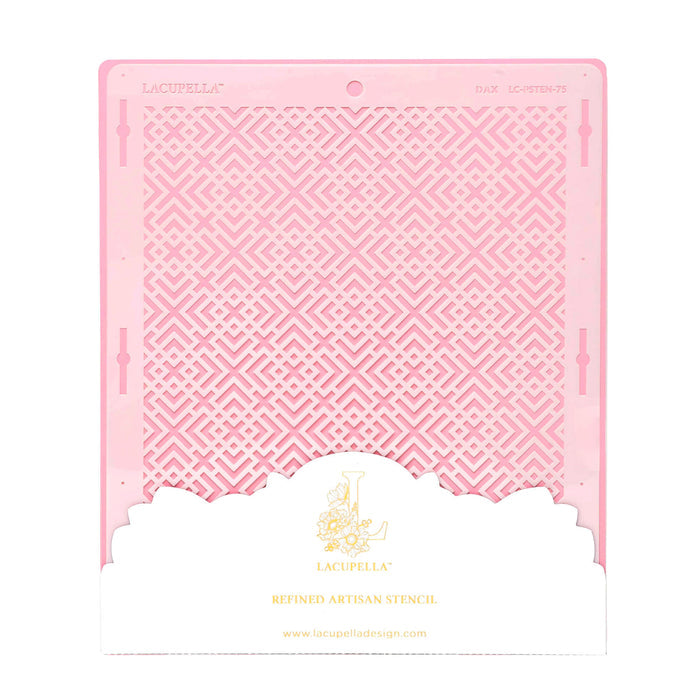Seamless Cake Stencil great for decorating tall cakes with perfect designs. Lacupella