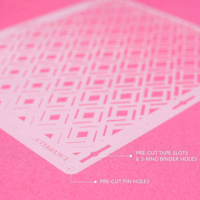 Seamless Cake Stencil great for decorating tall cakes with perfect designs. Lacupella