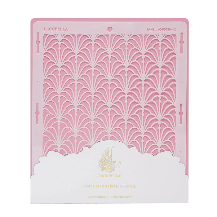 Seamless Cake Stencil great for decorating tall cakes with perfect designs. Lacupella