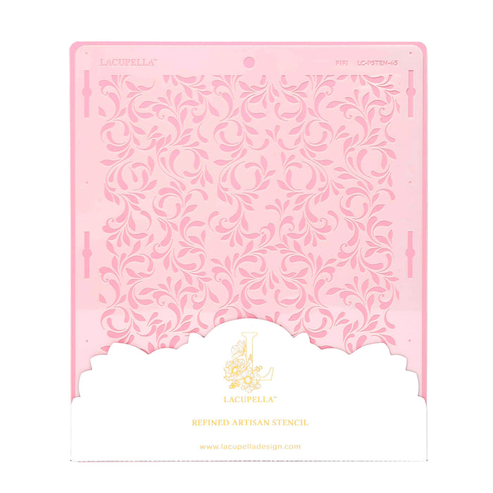 Seamless Cake Stencil great for decorating tall cakes with perfect designs. Lacupella