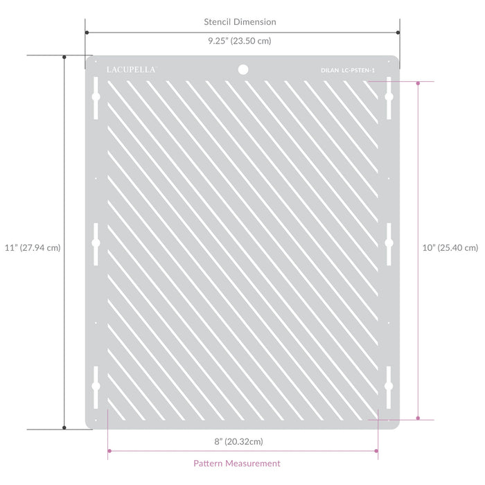 Seamless Cake Stencil great for decorating tall cakes with perfect designs. Lacupella