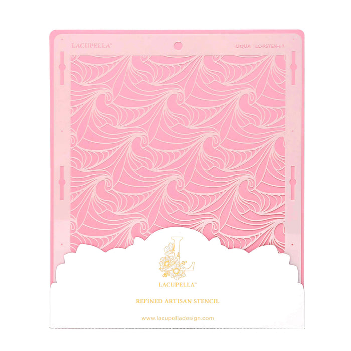 Seamless Cake Stencil great for decorating tall cakes with perfect designs. Lacupella