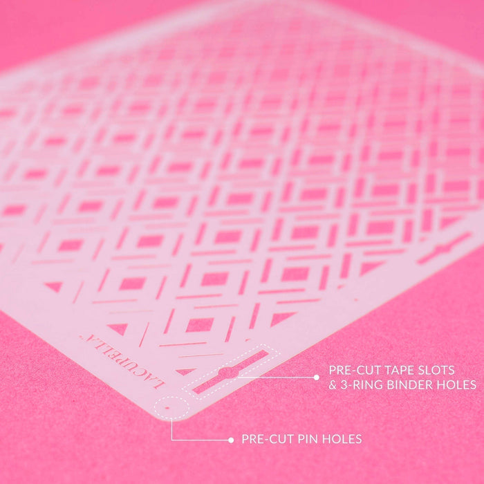 Seamless Cake Stencil great for decorating tall cakes with perfect designs. Lacupella