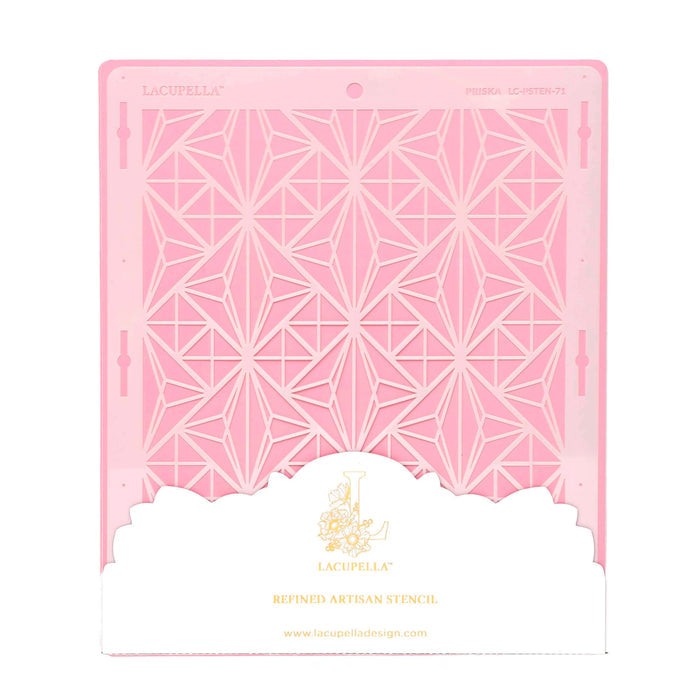 Seamless Cake Stencil great for decorating tall cakes with perfect designs. Lacupella