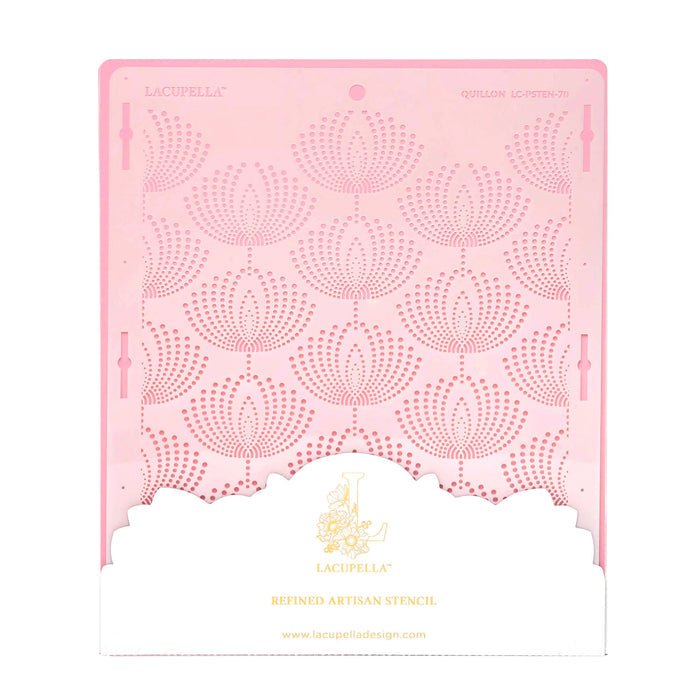 Seamless Cake Stencil great for decorating tall cakes with perfect designs. Lacupella