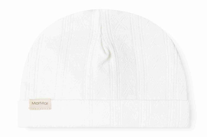 set footie pointelle bow wrap with beanie and blanket - gentle white