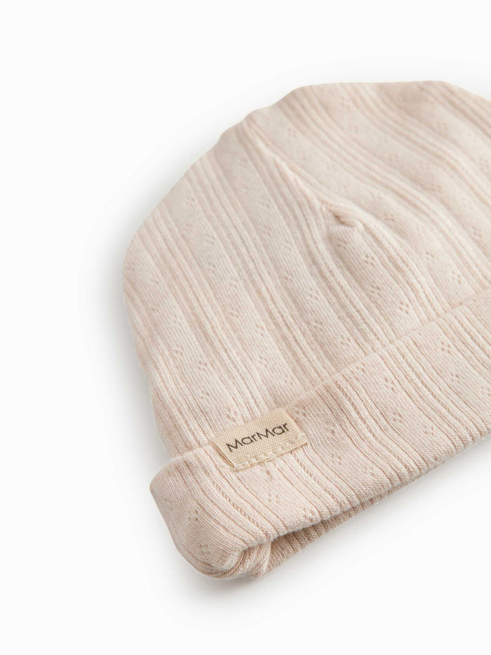 set footie pointelle wrap with beanie and blanket - misty pink