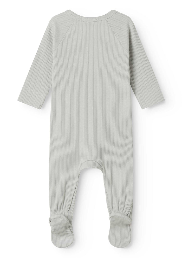 set footie ribbed wrap with beanie and blanket - morning dew