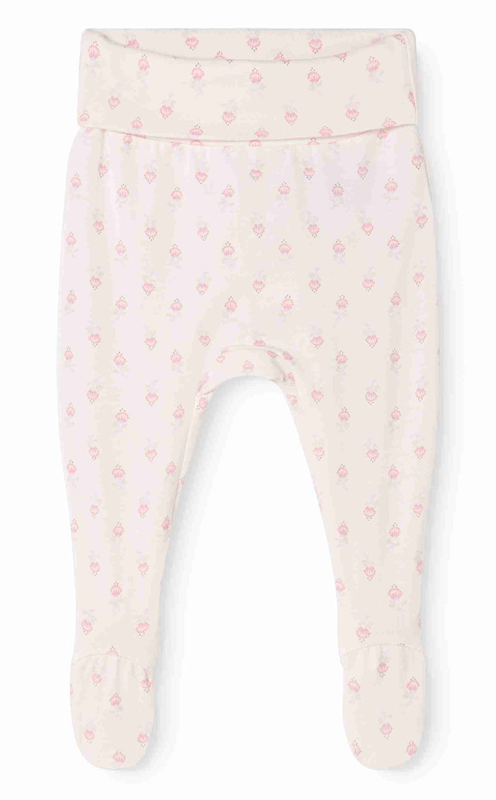 set knit mini bloom onesie and footie pants with beanie - mini bloom