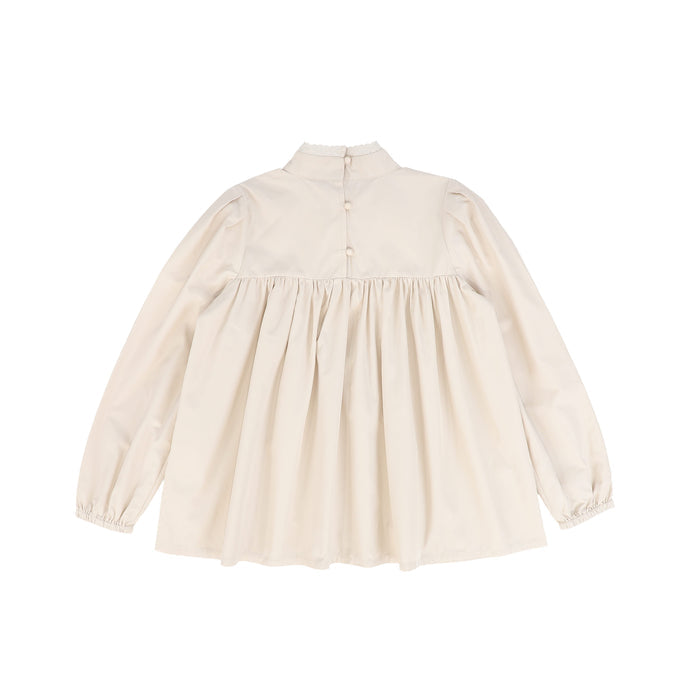 set outfit taffeta lace detail shirt and maxi skirt - pink