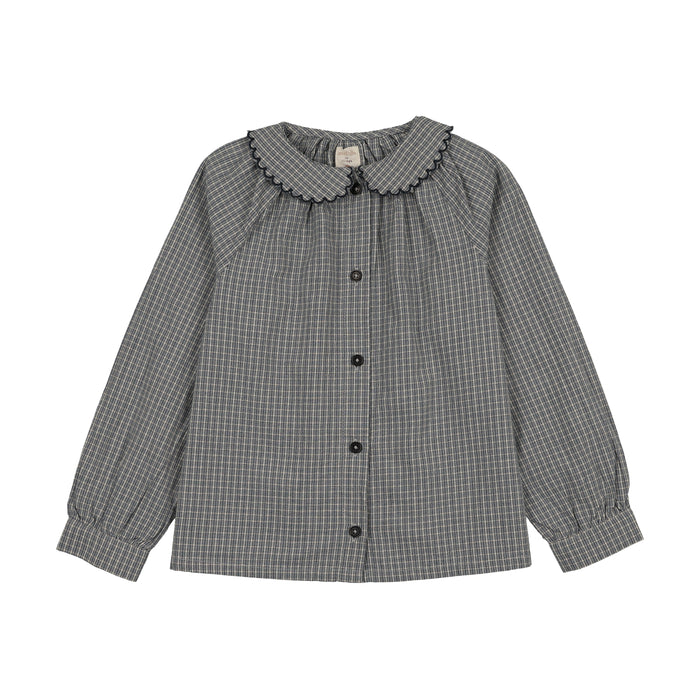 shirt l/s plaid - dried blue plaid