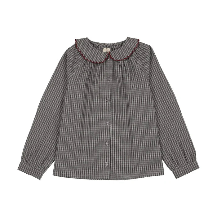 shirt l/s plaid - soft gray plaid
