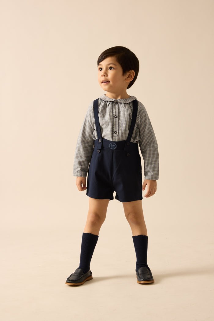 shorts plaid edition overall - navy