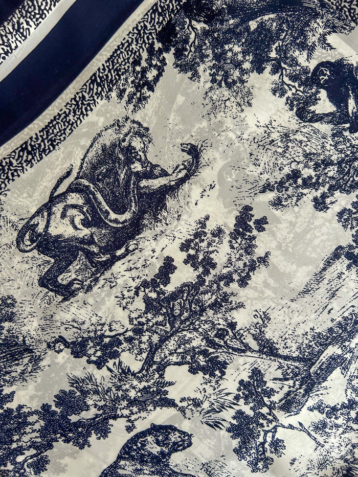 Silk Mix Tree/Animal Pattern Scarf (5 Colours)
