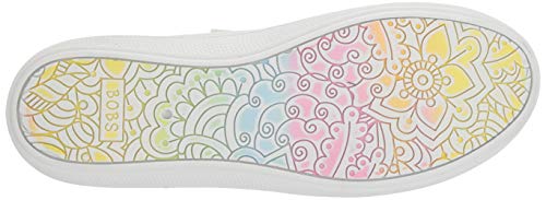 Skechers Women's Bobs B Cute Sneaker, White Canvas