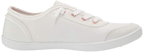Skechers Women's Bobs B Cute Sneaker, White Canvas
