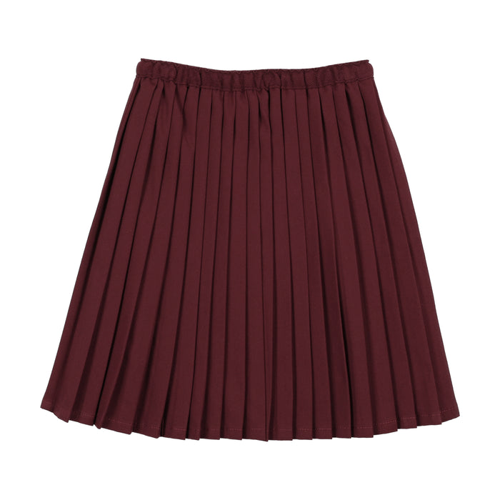 skirt knife pleated - burgundy