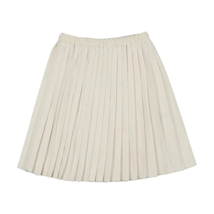 skirt knife pleated - cream