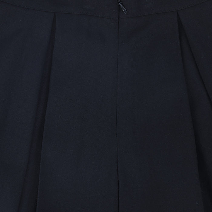 skirt wide pleated - navy