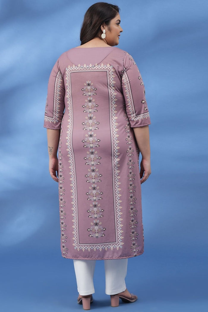 Slate Ethnic Printed Kurti