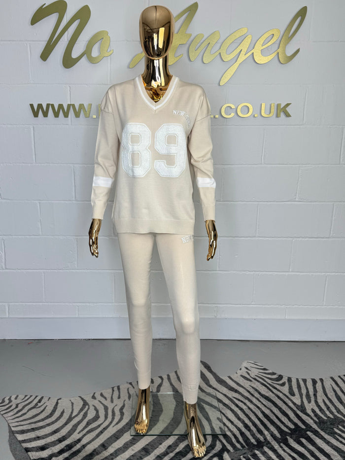 Soft Knit V-Neck New York Legging Co-Ord (3 Colours)